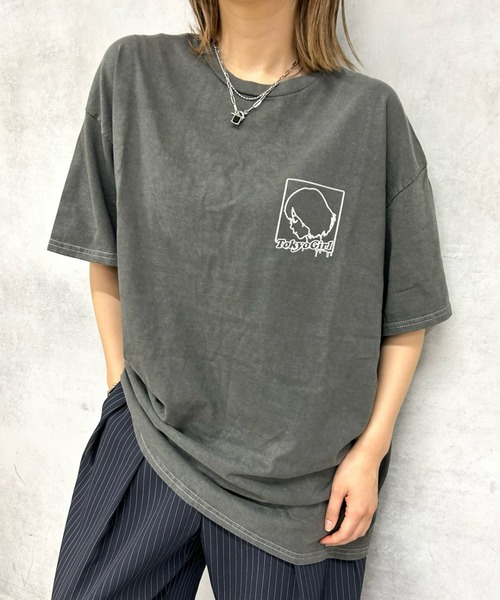 「TOKYOGIRL」 半袖Tシャツ FREE ブラック レディース_画像9