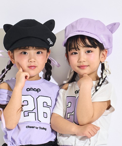 ANAP kids（アナップキッズ） メッシュキャップ キャップ 帽子 ネコ耳