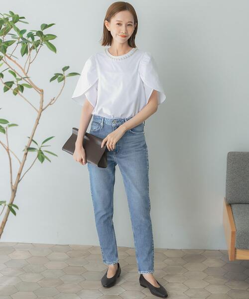 「upperhights」 スキニーデニムパンツ 22 ブルー レディース_画像6