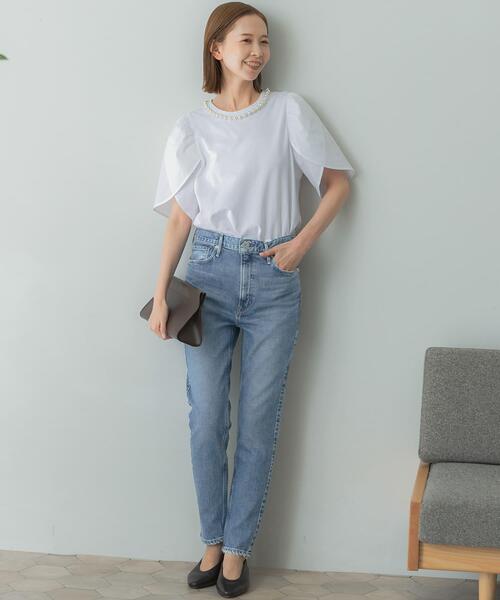 「upperhights」 スキニーデニムパンツ 22 ブルー レディース_画像7