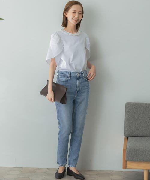 「upperhights」 スキニーデニムパンツ 22 ブルー レディース_画像8