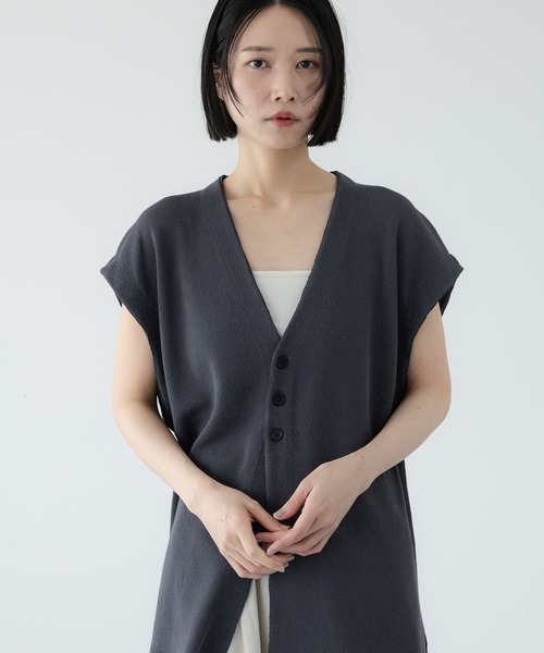 LOWRYS FARM（ローリーズファーム） ベスト ジレ 「LFM(U)」14Gニット