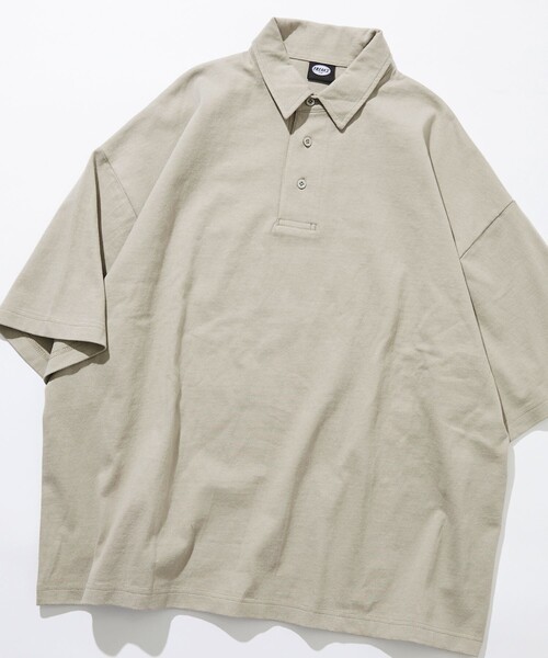 「FREAK'S STORE」 半袖ポロシャツ SMALL アッシュグレー メンズ_画像6