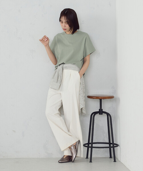 「COMME CA MODELS」 チノパンツ MEDIUM ブラック レディース_画像6