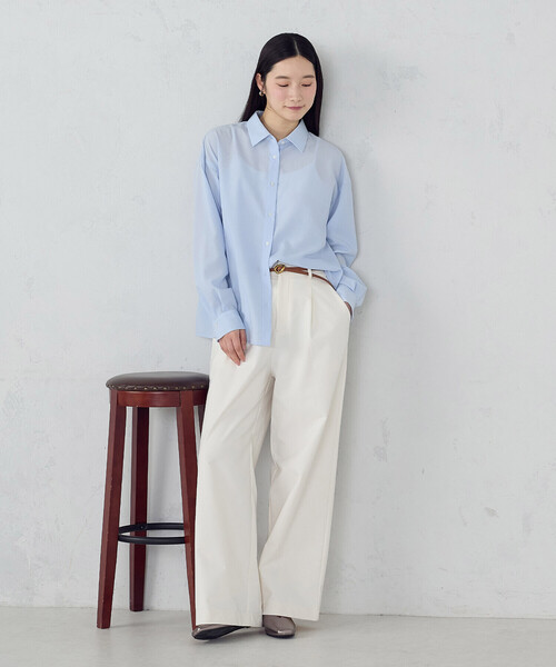 「COMME CA MODELS」 チノパンツ MEDIUM ブラック レディース_画像8
