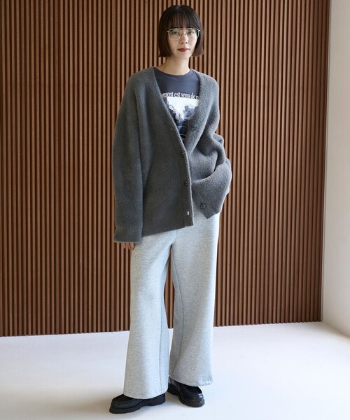 「UNFILO」 スウェットパンツ MEDIUM グレー レディース_画像4