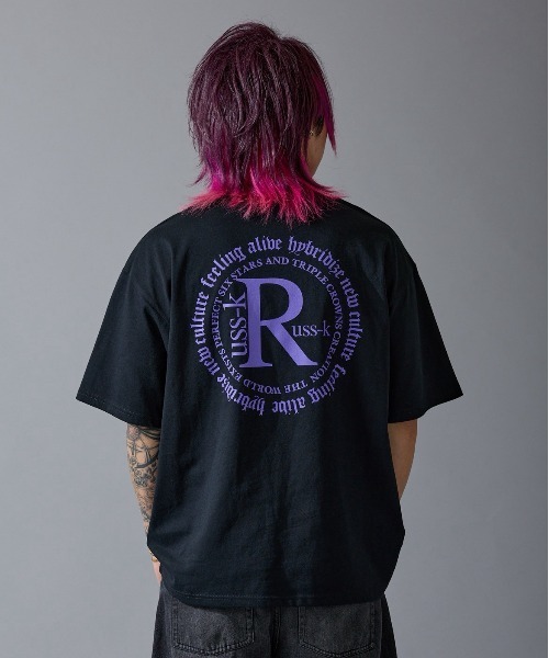 RUSSーK（ラスケー） tシャツ 「RUSS-K」別注 プリント 半袖Tシャツ