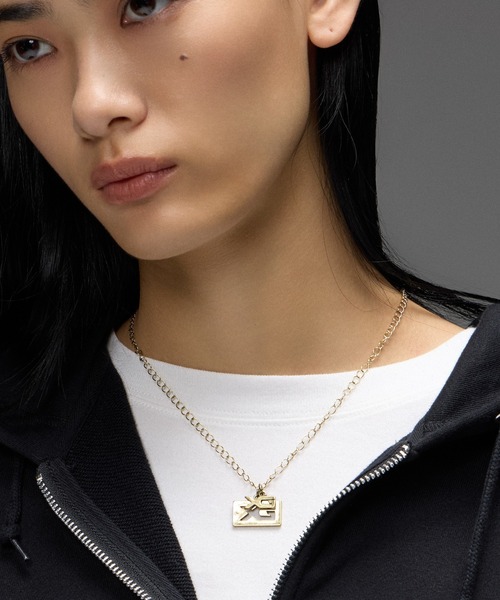 X-girl（エックスガール） ネックレス INSET LOGO PLATE NECKLACE