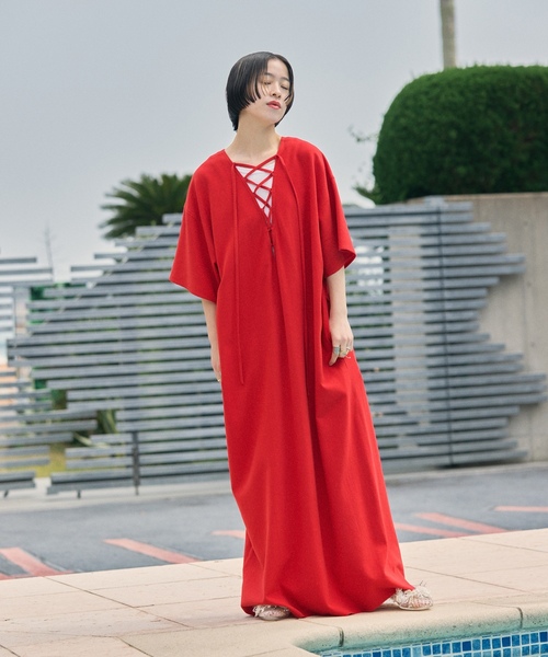「CITYSHOP」 半袖ワンピース 38 ブラック レディース_画像3