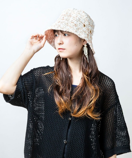 CA4LA（カシラ） 帽子 ハット レディース TWEED HAT 7 レディース