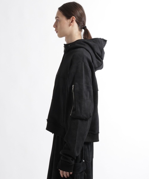 HARE（ハレ） パーカー 「SET UP対応」ピグメントダブルポケットZIP