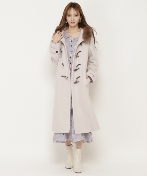 日本製在庫 コート Paypayモール店 通販 Paypayモール ダッフルコート フォックスファー付2wayウール100ダッフルコート Zozotown 今月限定 Vanderschooten Com