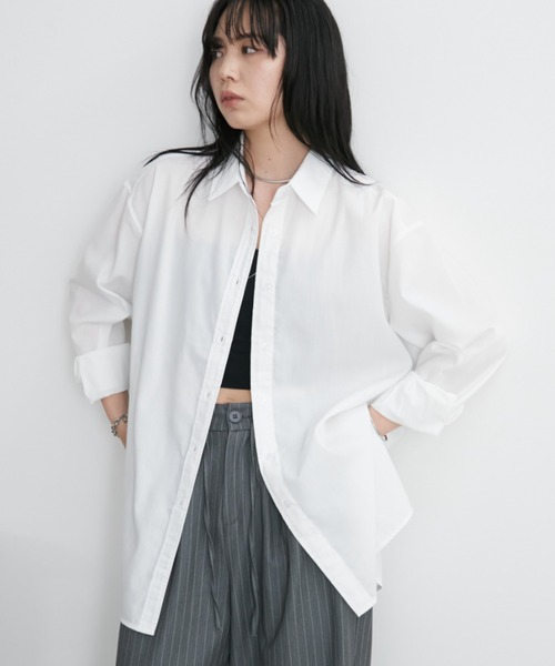 3点まとめ買い　新品未使用　アンパスィ　シャツ　レディース　サイズ:L 街柄シャツ シャツ レディース トップス 長袖 羽織 送料無料・再