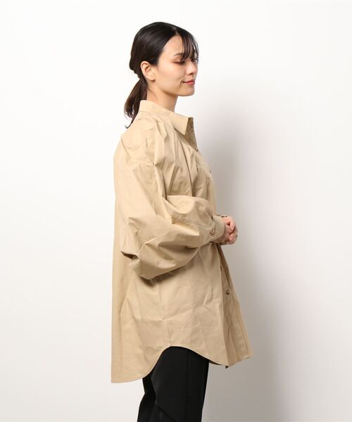 ブラウス シャツ 高密度ツイルドルマンギャザーブラウス レディース STYLEBLOCK ブラウス シャツ 高密度ツイルドルマンギャザー