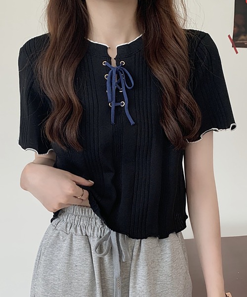 TRUE  売れ筋商品|||トゥルー ロイヤル Tシャツ トップス レディース Tops Pink セール】フロントジップショートトップス（Tシャツ/カットソー