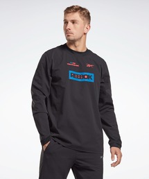 everyone ロングスリーブ reebok ブラック Mサイズ チル ロングスリーブTシャツ / RBK-CHILL+ LS TEE （ブラック