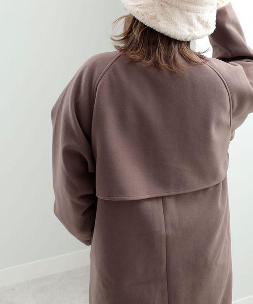 GeeRA ステンカラーコート コート ヨークデザインステンカラー