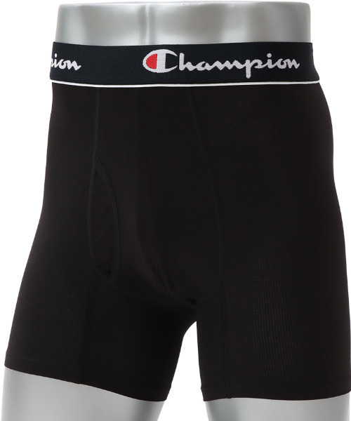 FLEX WITH ME 黒 ボクサーパンツ Champion ボクサーパンツ CHAMPION/チャンピオン ダブルドライ