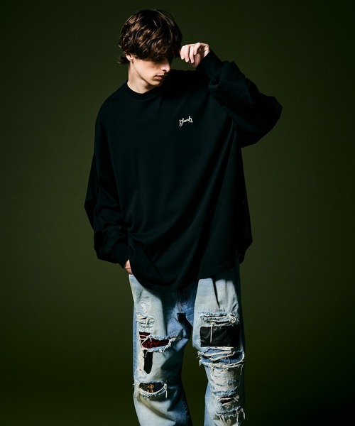 glamb（グラム） tシャツ Elbow Tuck Long Sleeves T / エルボータック