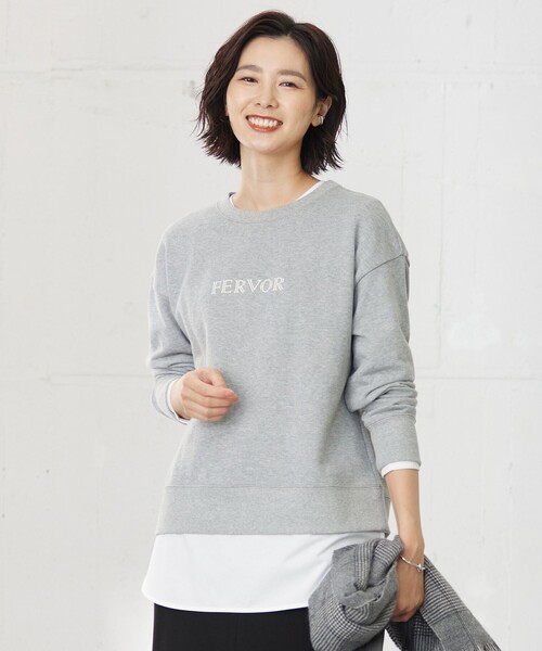 tシャツ ロゴ 裏毛 カットソー レディース