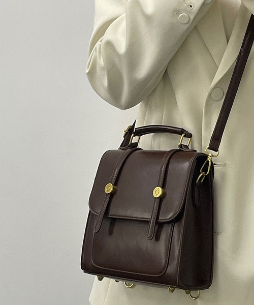 黒 レザー ハンドバッグ 編み込みの黒い　3Way ショルダーバッグ リュック LA VORAGINE ショルダーバッグ バッグ 3wayフラップショルダー