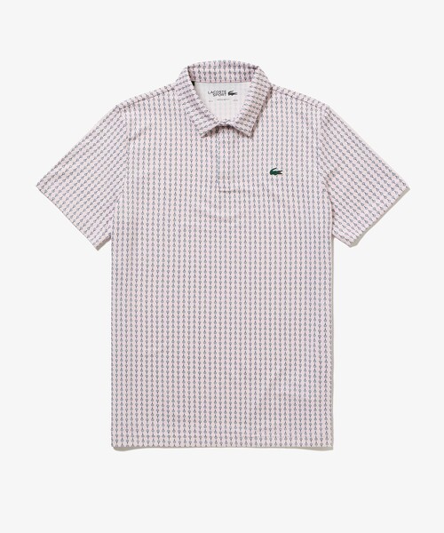 LACOSTE（ラコステ） ポロシャツ UVカット ミニマム総柄プリント 比翼