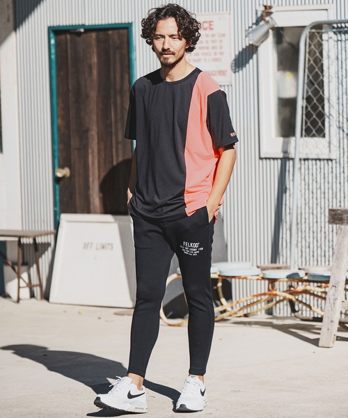 felkod（フィルコッド） tシャツ mt8778-Cool Touch Asymmetry Bicolor