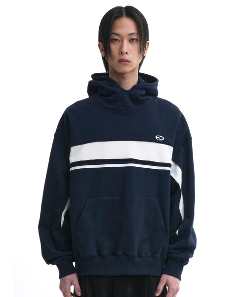 OY（オーワイ） パーカー F.C.B HOODIE/ラインデザイン プルオーバー 