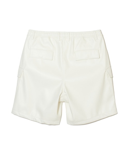MSML パンツ WIDE CARGO SHORTS FAKE LEATHER / フェイク レザー