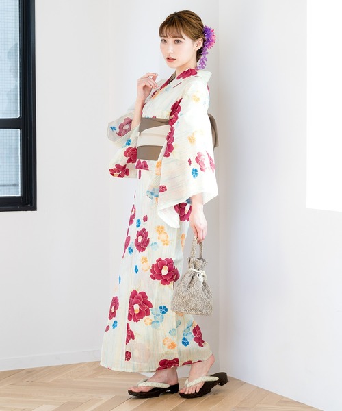 SOUBIEN 浴衣 夏を彩るレディース浴衣2点セット （浴衣＋帯