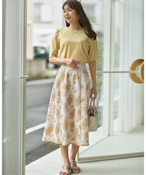 tシャツ プレーティングジャージー タックスリーブ カットソー レディース any SiS tシャツ 「UVカット・接触冷感・撥水・汗ジミ防止
