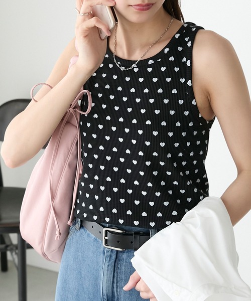 andchill ノースリーブ　未使用新品　タグ付き HYKE(ハイク) ノースリーブカットソー ブラック サイズ 1
