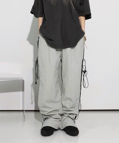 FOLLOWIN パンツ 「UNISEX」「ゴープコア」 ナイロンサイド配色