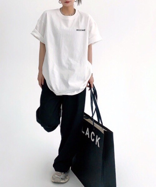 SHEENA（シーナ） tシャツ バックメッセージプリントオーバーサイズT