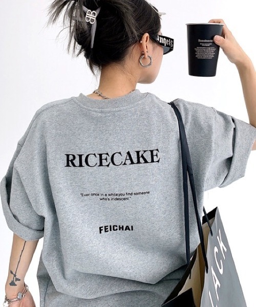 SHEENA（シーナ） tシャツ バックメッセージプリントオーバーサイズT