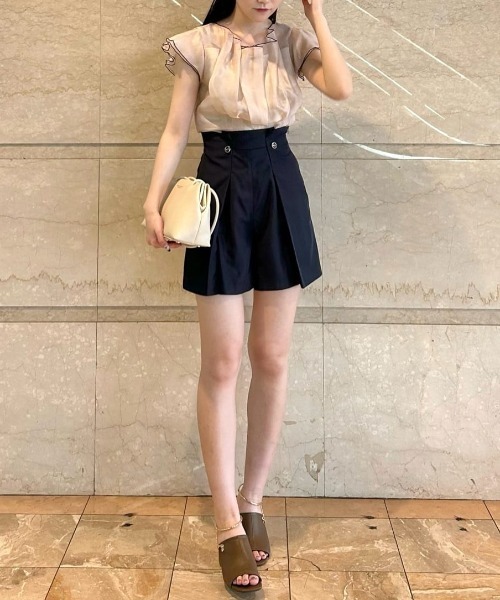 【めっちゃ変わる】 by JILL STUART メタル釦タックショートパンツ パンツ パンツ