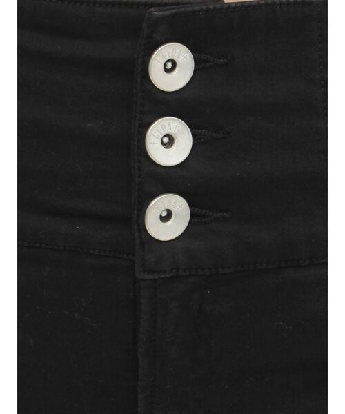 GYDA パンツ ハイウエストボタン stretchy カラーショートパンツ