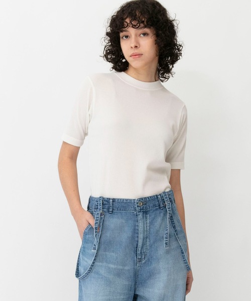 tシャツ シアーテレコハーフスリーブTシャツ レディース