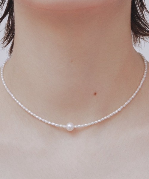 ネックレス 「les bonbon」 jupiter pearl choker ／ジュピター パール チョーカー レディースの画像