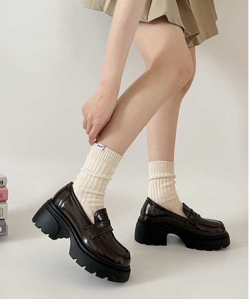 Shoes in Closet（シュークロ） ローファー 軽量厚底 タンクソール