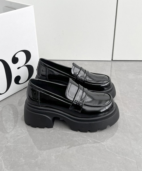 Shoes in Closet（シュークロ） ローファー 軽量厚底 タンクソール