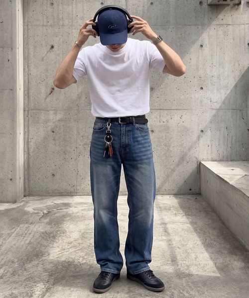 SPINNS（スピンズ） ジーンズ フェードウォッシュバギーデニムパンツ