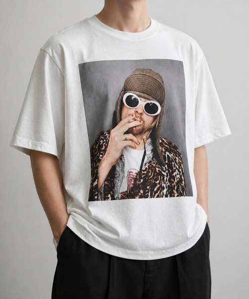 tシャツ Photo Tee Kurt Cobain レディース メンズ : ZOZOTOWN Yahoo