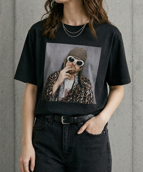 tシャツ Photo Tee Kurt Cobain レディース メンズ : ZOZOTOWN Yahoo