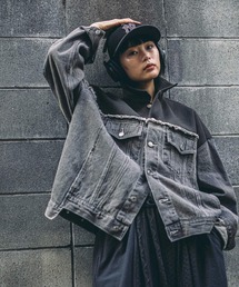 今期新品niko and...リメイク風モンスターGジャン/デニムジャケット niko and… デニムジャケット gジャン 「MODE NORM CORE