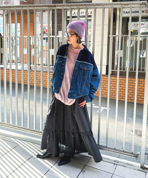美品★ニコアンド　ドロップ　G ジャン　オーバーサイズGジャン niko and（ニコアンド）の「[niko and JEANS 2023SS