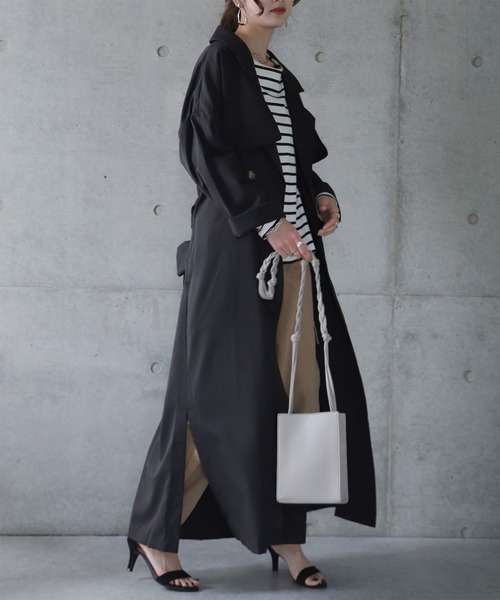 HUG.U（ハグユー） トレンチコート コート こなれトレンチ レディース