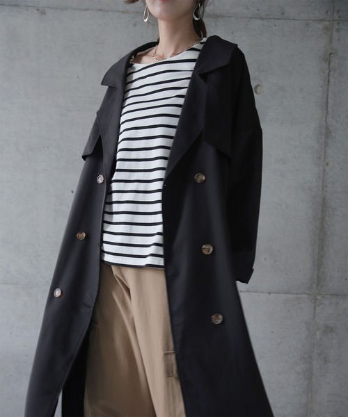 HUG.U（ハグユー） トレンチコート コート こなれトレンチ レディース