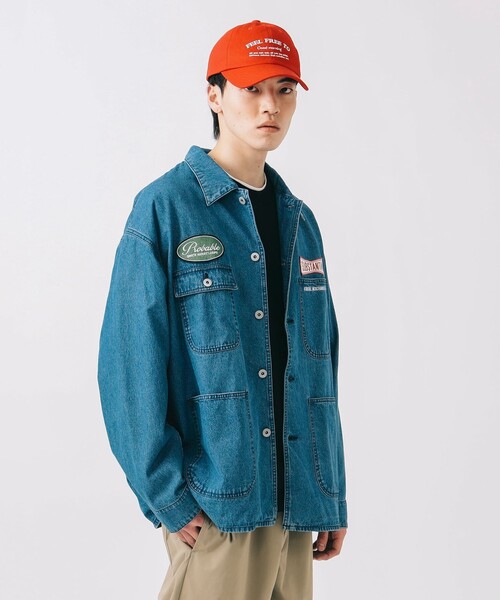 BEAMS　ビームス　デニム　カバーオール　ジャケット BEAMS（ビームス）NEEDLES / Coverall - 10oz Denim / Crocodile