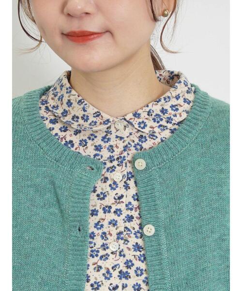 Samansa Mos2（サマンサモスモス） カーディガン ウール混刺繍入り